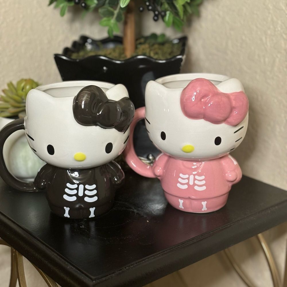 Hello Kitty Skeleton Mugs